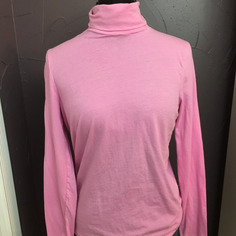 Hot pink turtleneck